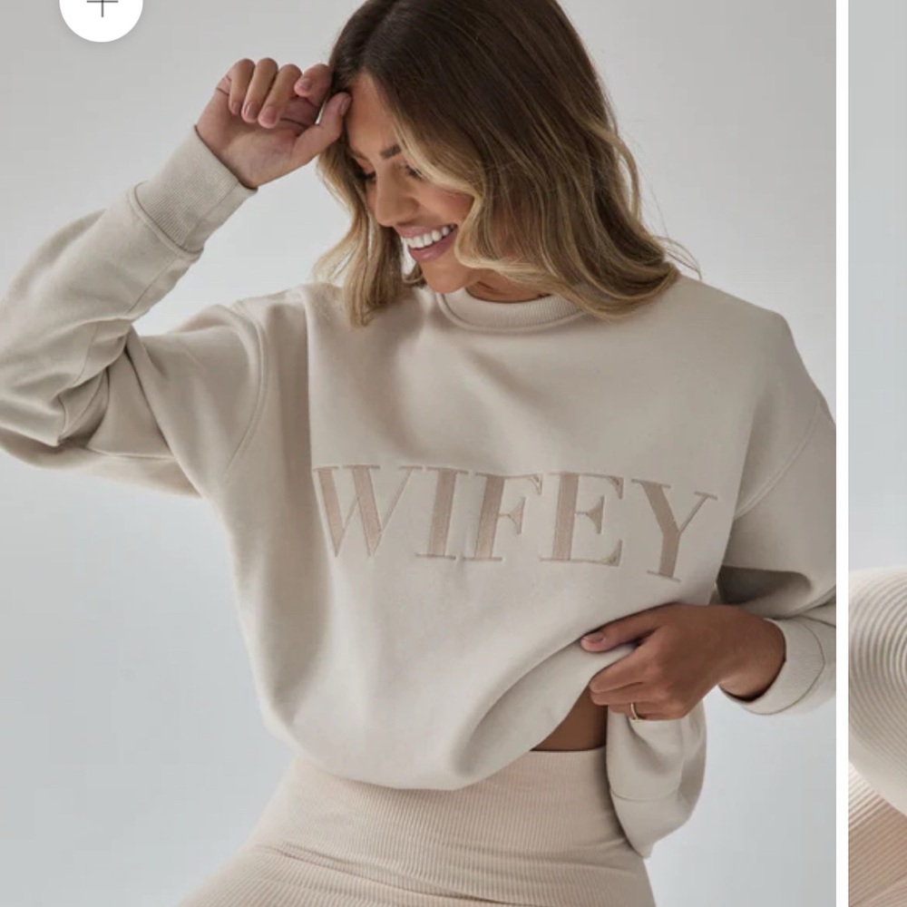 Wifey Cream Women's Sweater